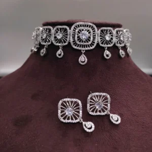 Diamond Style Crystal Choker Set